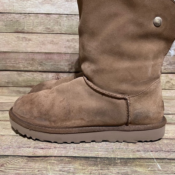 Ugg Brown Suede Valentina Winter Boots - Picture 2 of 11